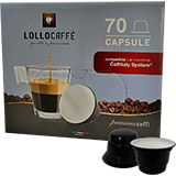 Lollo Dek Espresso (70 capsule compatibili con Caffitaly)