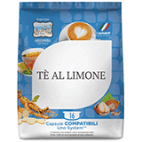 ToDa Tè limone solubile (128 capsule compatibili con Kimbo, Indesit, Maranello)