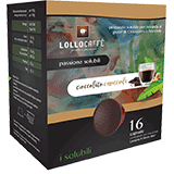 Lollo Cioccolato e Nocciola solubile (128 capsule compatibili con Lavazza A Modo Mio)