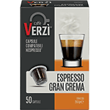 Verzì Espresso Gran Crema (50 capsule compatibili con Nespresso)
