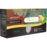 Lollo Infuso zenzero e limone solubile (60 capsule compatibili con Nespresso)
