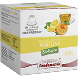 Sandemetrio Agrumi (Infuso alla frutta biologico - astuccio da 10 capsule compatibili Nespresso)